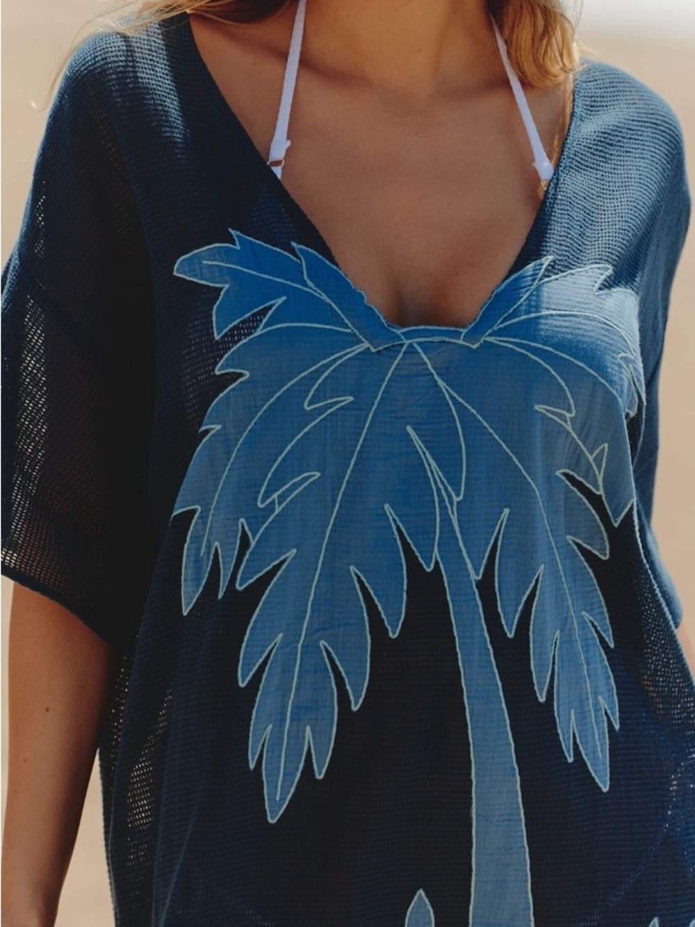 NWT Anthropologie Celandine Mesh Embroidered Mini Dress Swim Coverup - Picture 3 of 3